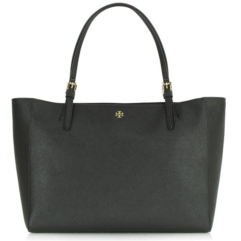 tory burch york buckle tote black